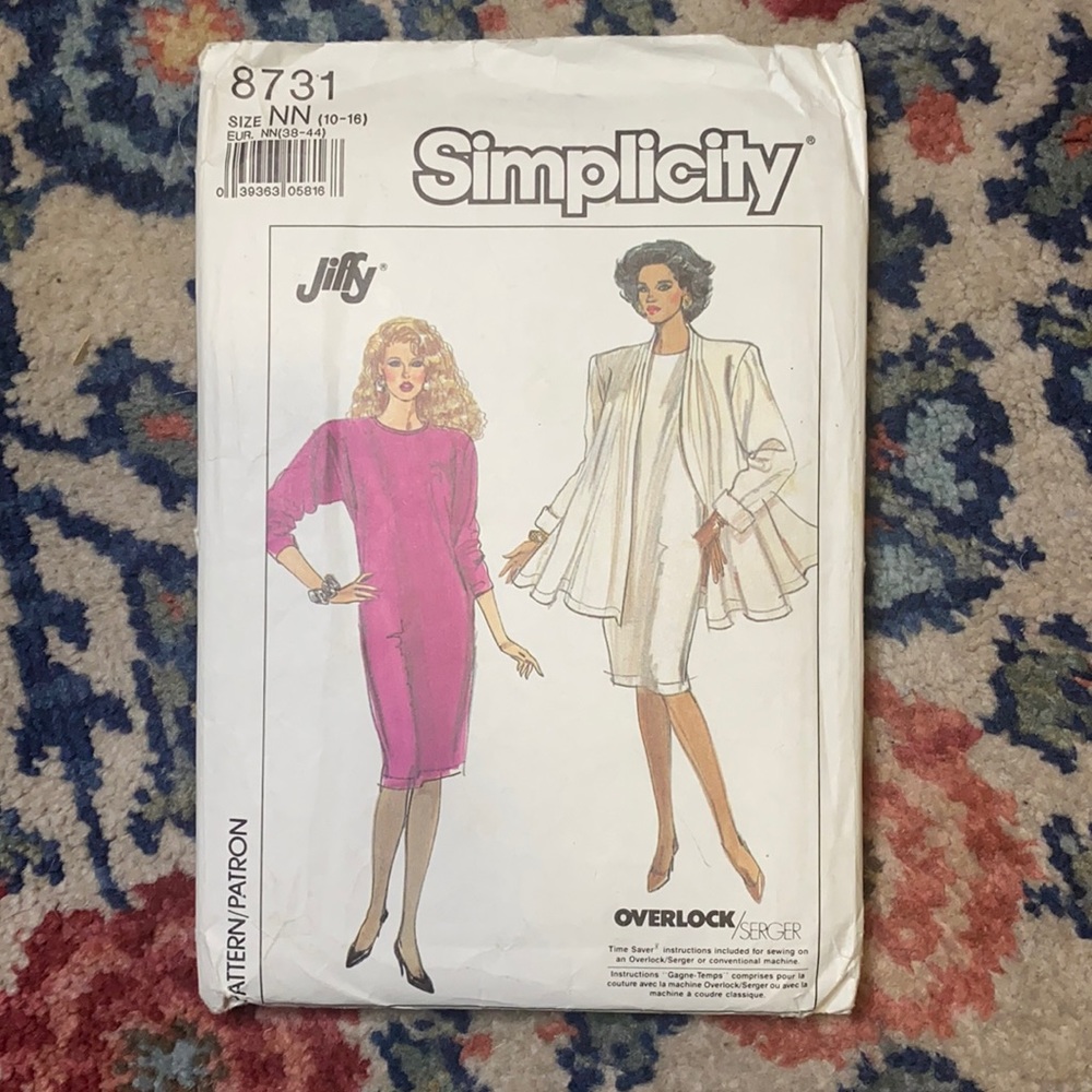 Size 10-16 Simplicity Pattern 8731